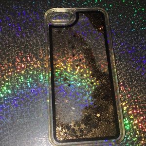 iPhone 5/5s5se case with glitter moving
